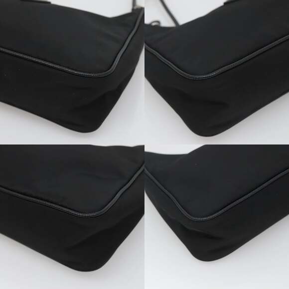 PRADA Shoulder Bag Nylon Black Silver - Picture 10 of 12